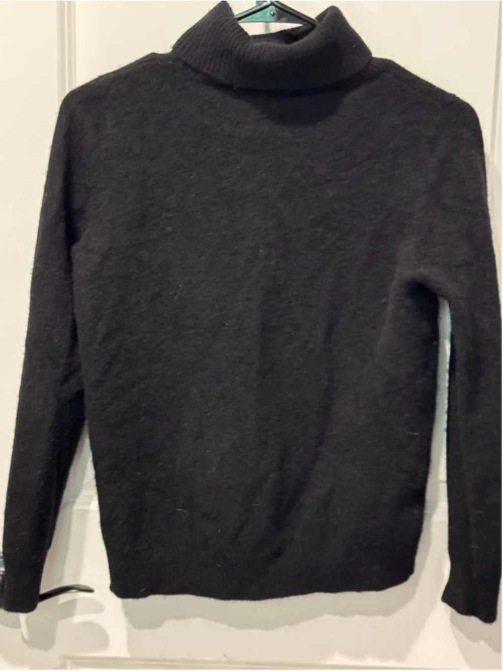 Women's Unbranded Black Superfine Merino Wool Turtleneck Sweater S